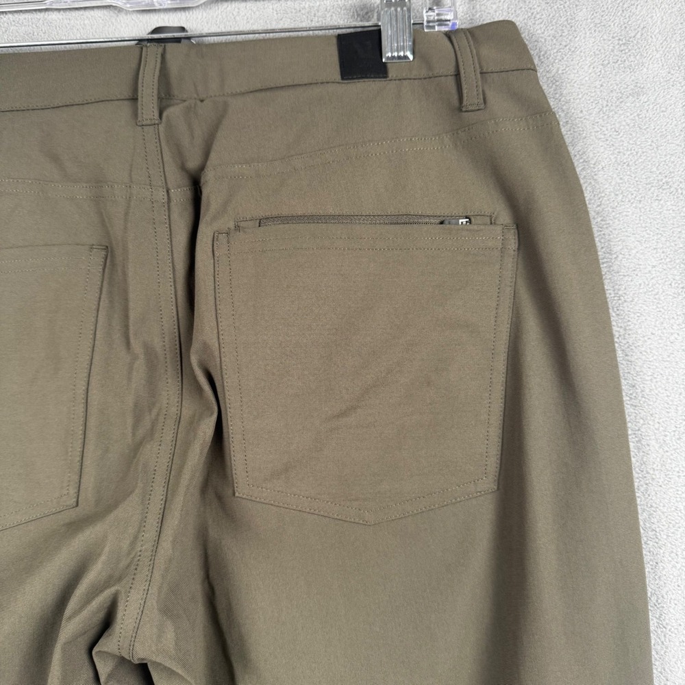 Vuori Mens Meta Pant Dark Olive Green Technical Stretch 5-Pocket Trousers 33x30 - Picture 11 of 11